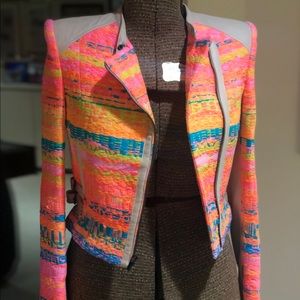 ULTRA RARE BCBGMAXAZRIA RUNWAY JACKET Pink XS
